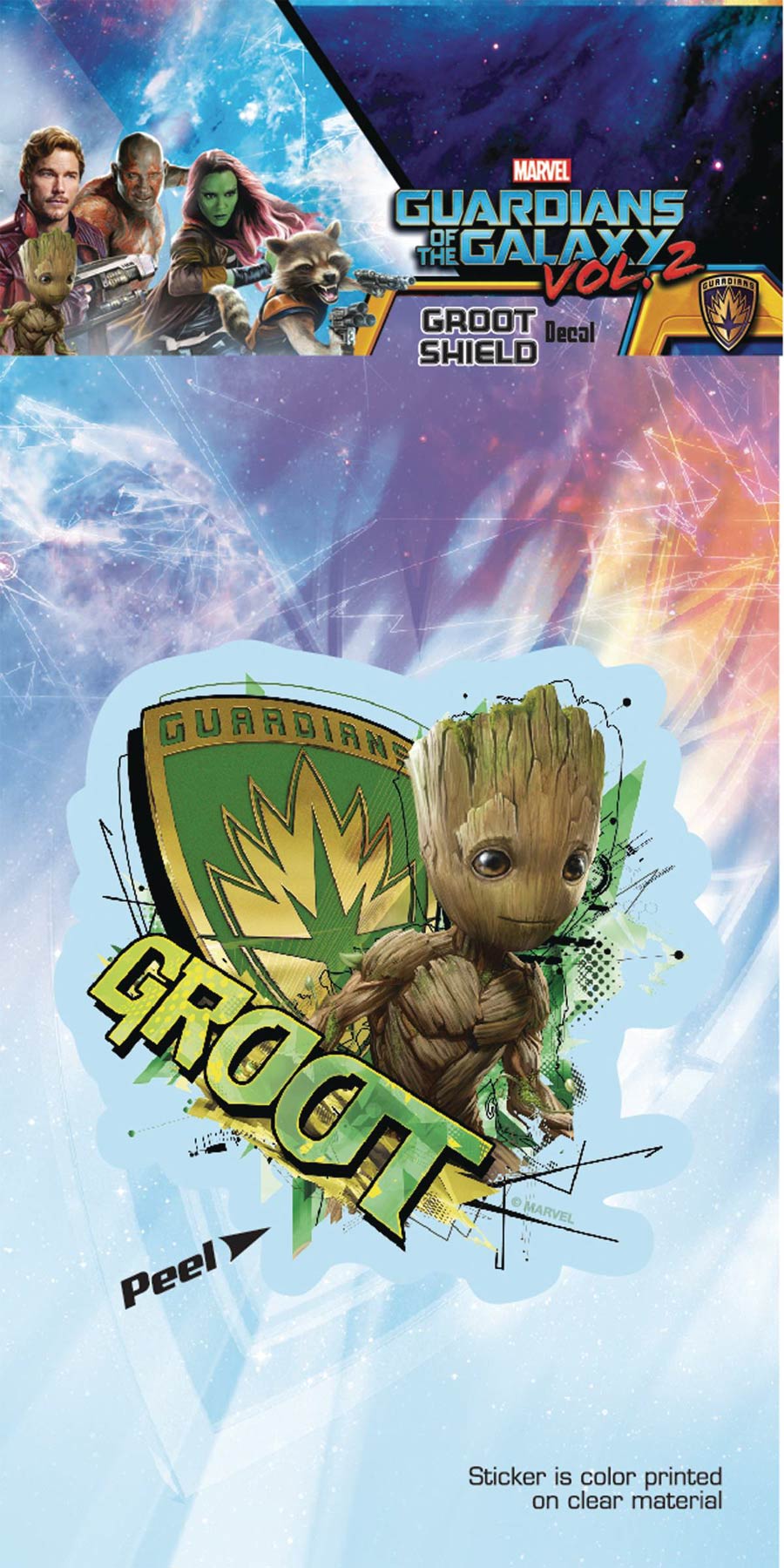 Guardians Of The Galaxy Vol 2 Decal - Groot With Shield