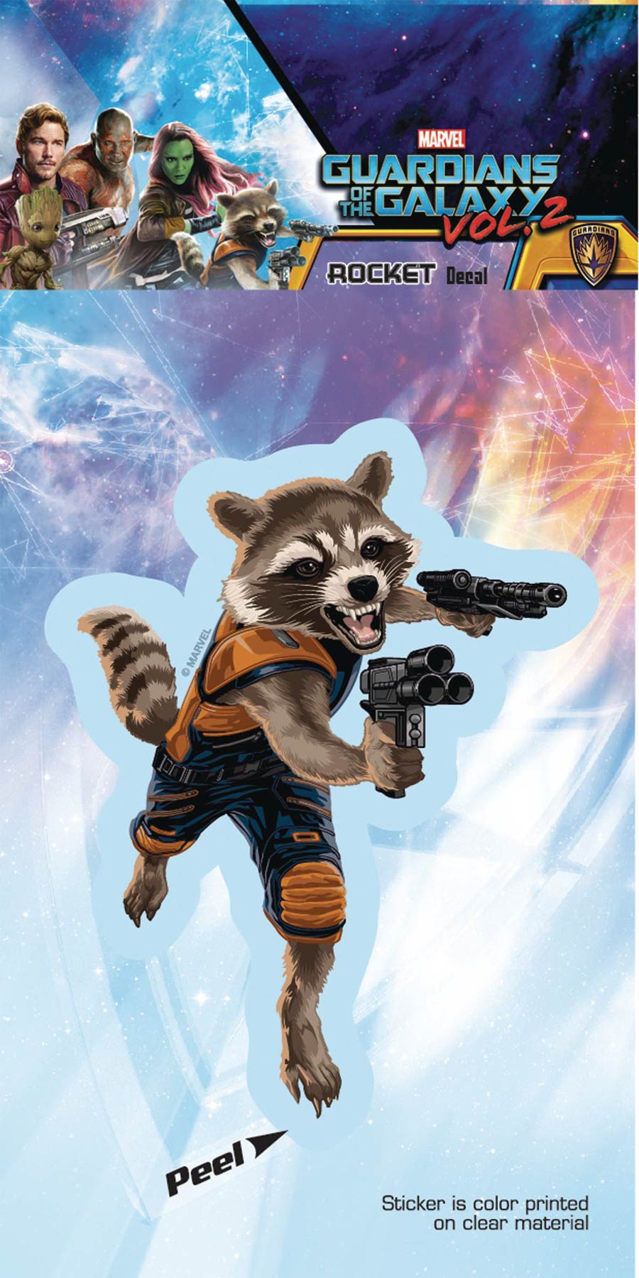 Guardians Of The Galaxy Vol 2 Decal - Rocket Raccoon