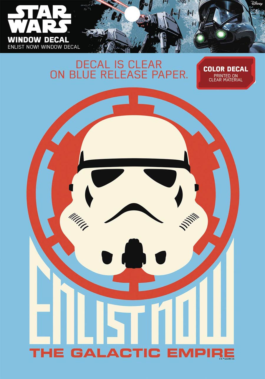 Star Wars Window Decal - Stormtrooper Enlist Now