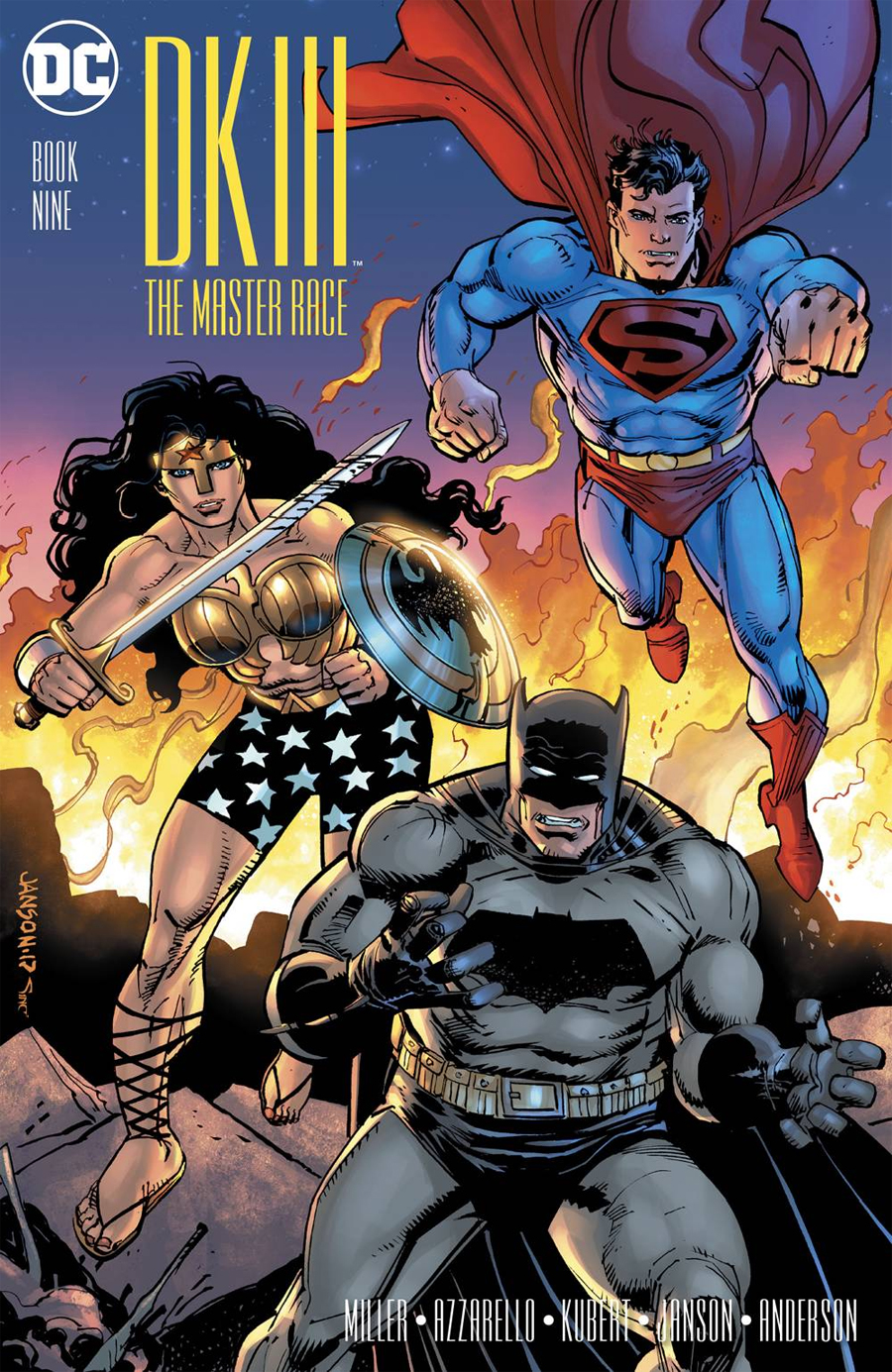 Dark Knight III The Master Race #9 Cover G Incentive Klaus Janson Variant Cover