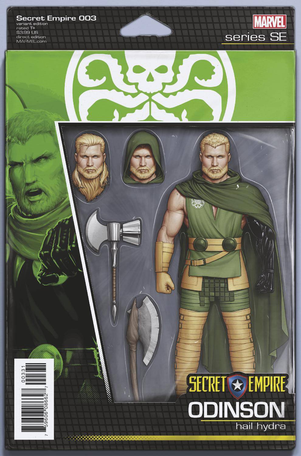 Secret Empire #3 Cover C Variant John Tyler Christopher Action Figure Cover