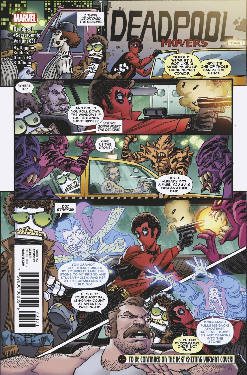 Deadpool Vol 5 #31 Cover B Variant Scott Koblish Secret Comics Cover (Secret Empire Tie-In)