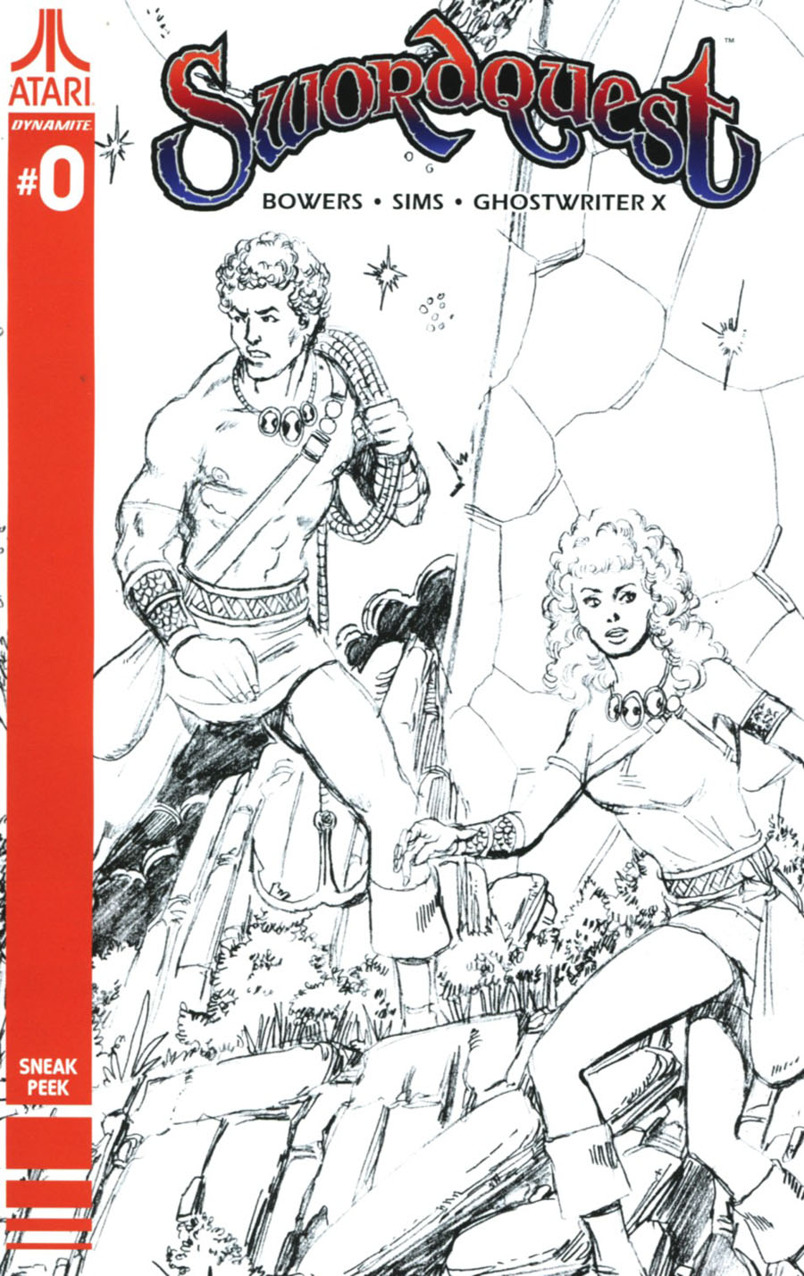 Swordquest #0 Cover D Incentive George Perez Sneak Peek Variant Cover