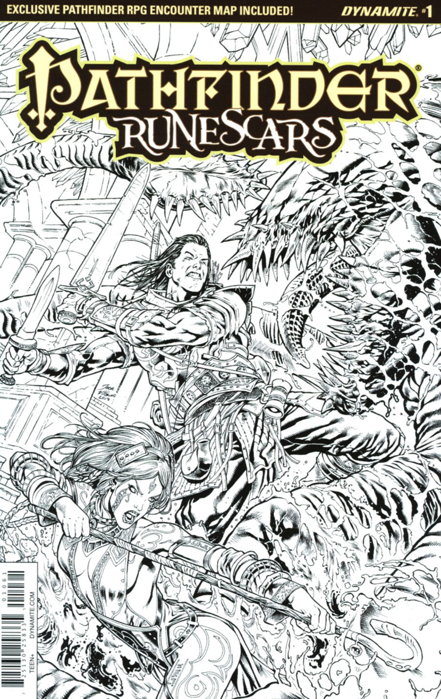 Pathfinder Runescars #1 Cover F Incentive Igor Lima Black & White Cover