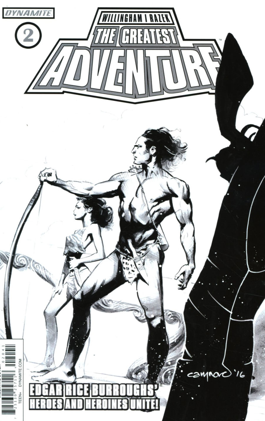 Greatest Adventure #2 Cover D Incentive Cary Nord Black & White Cover