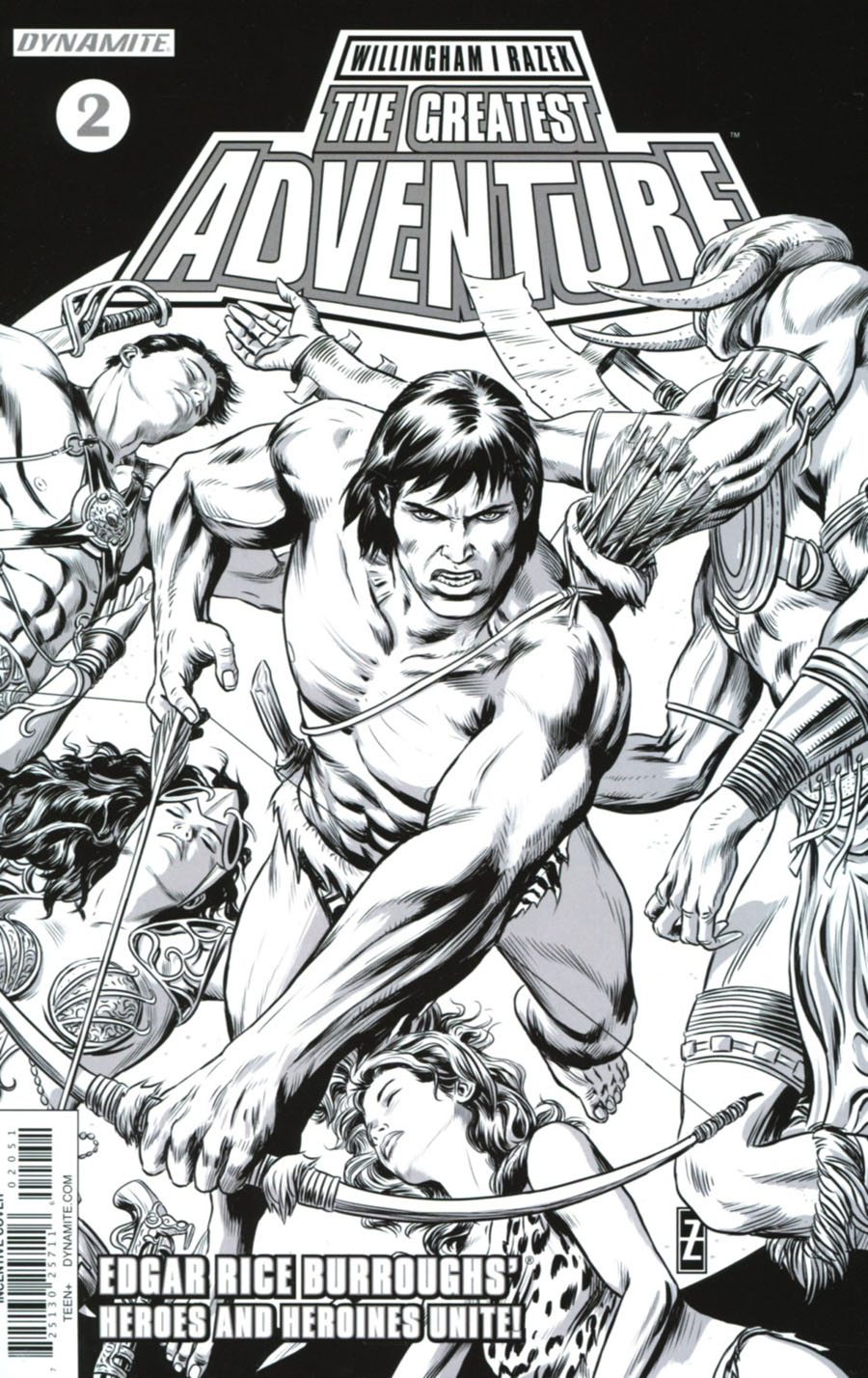 Greatest Adventure #2 Cover E Incentive Patrick Zircher Black & White Cover