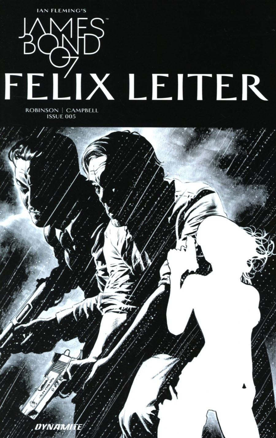 James Bond Felix Leiter #5 Cover B Incentive Mike Perkins Black & White Cover