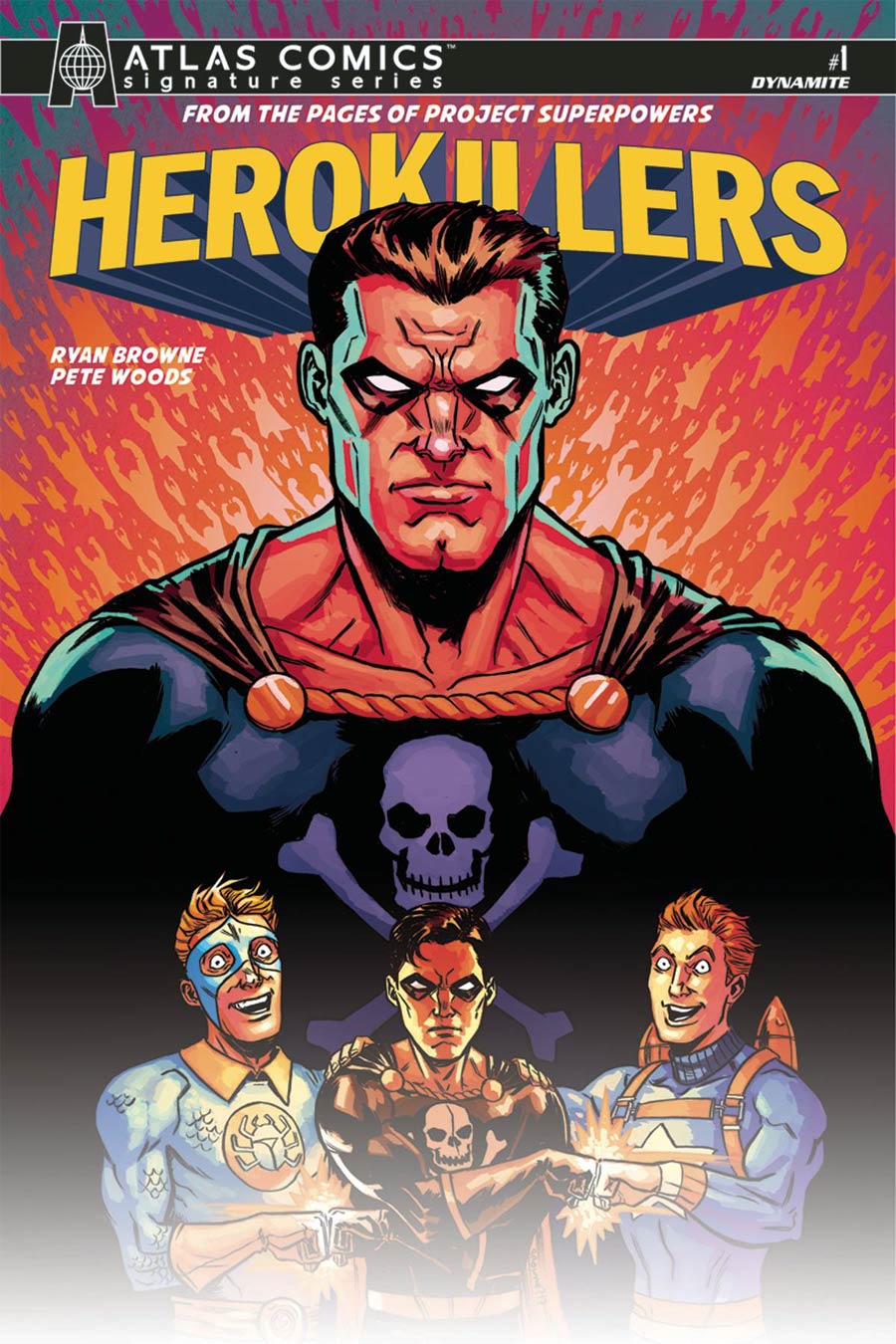 Project Superpowers Hero Killers #1 Cover G Atlas Comics Signature Series Signed By Ryan Browne