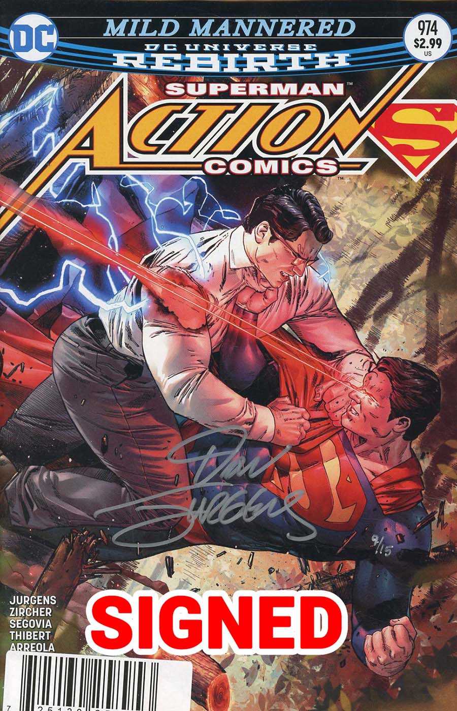 Action Comics Vol 2 #974 Cover C DF Ultra Limited Silver Signature Series Signed By Dan Jurgens