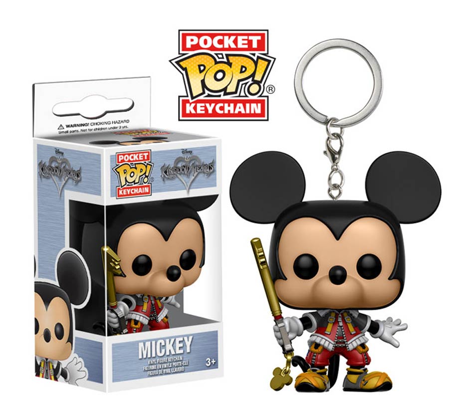 POP Disney Kingdom Hearts Mickey Vinyl Figure Pocket Keychain