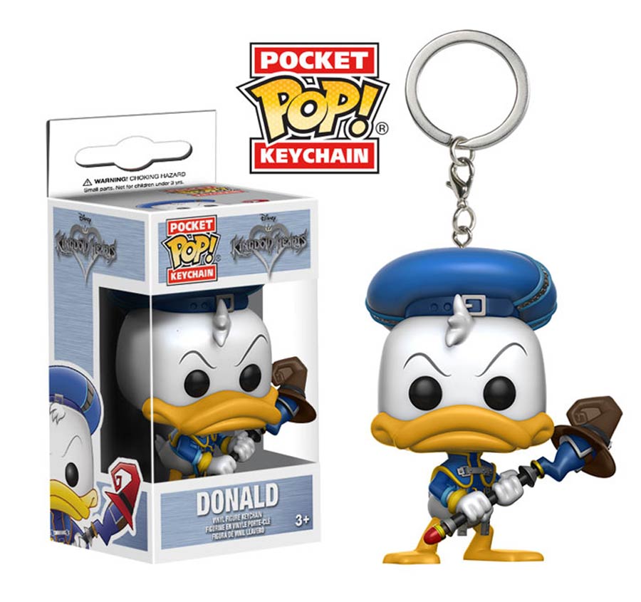 POP Disney Kingdom Hearts Donald Vinyl Figure Pocket Keychain