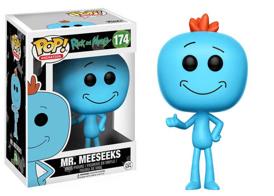POP Animation 174 Rick And Morty Mr Meeseeks Vinyl Figure