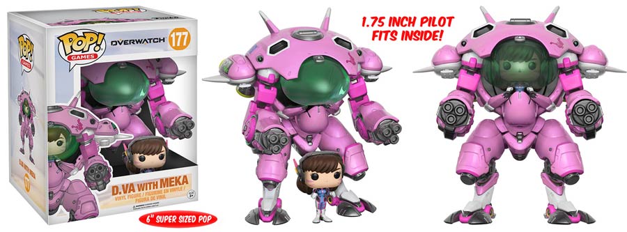 POP Games 177 Overwatch D.Va With Meka 6-inch Vinyl Figure