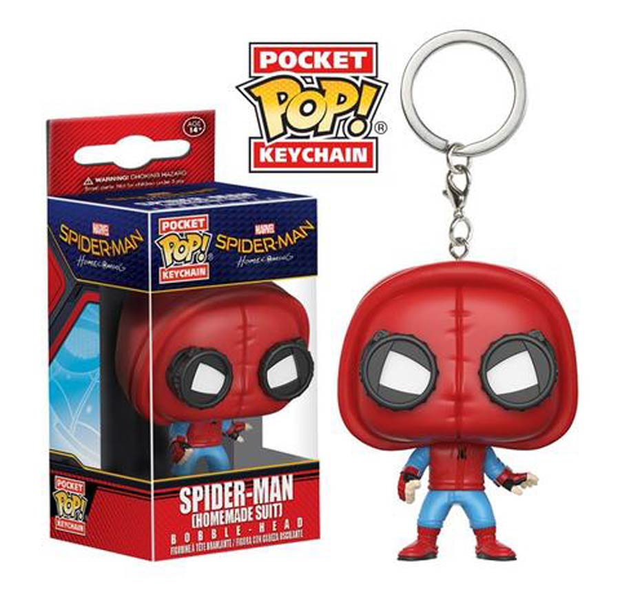 POP Spider-Man Homecoming Homemade Suit Vinyl Figure Pocket Keychain