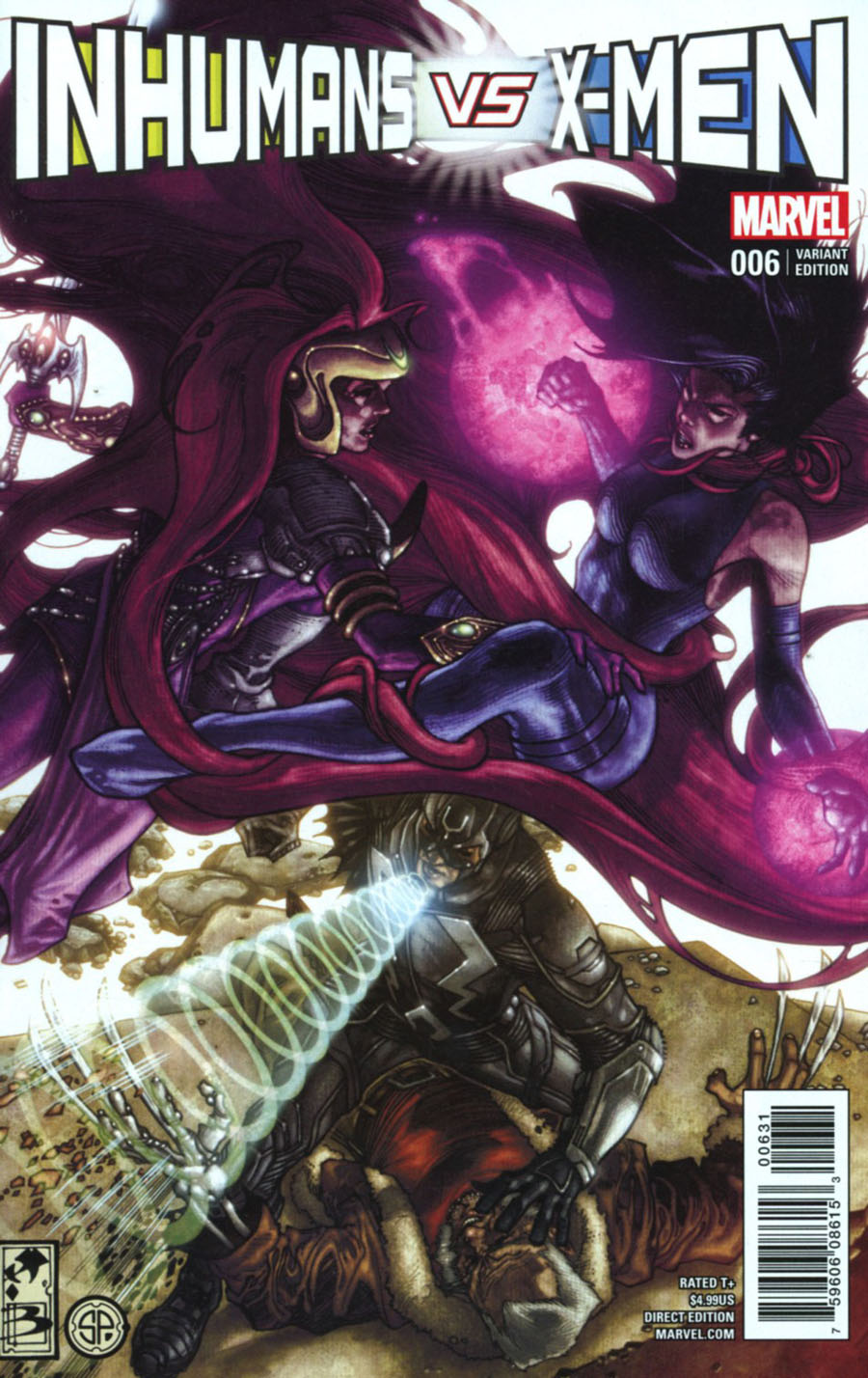 Inhumans vs X-Men #6 Cover E Incentive Simone Bianchi Variant Cover