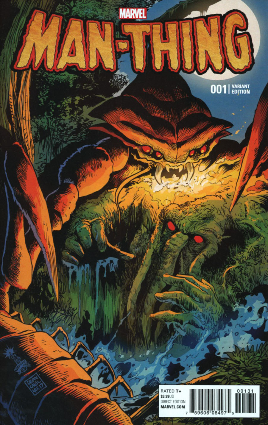 Man-Thing Vol 5 #1 Cover E Incentive Francesco Francavilla Variant Cover