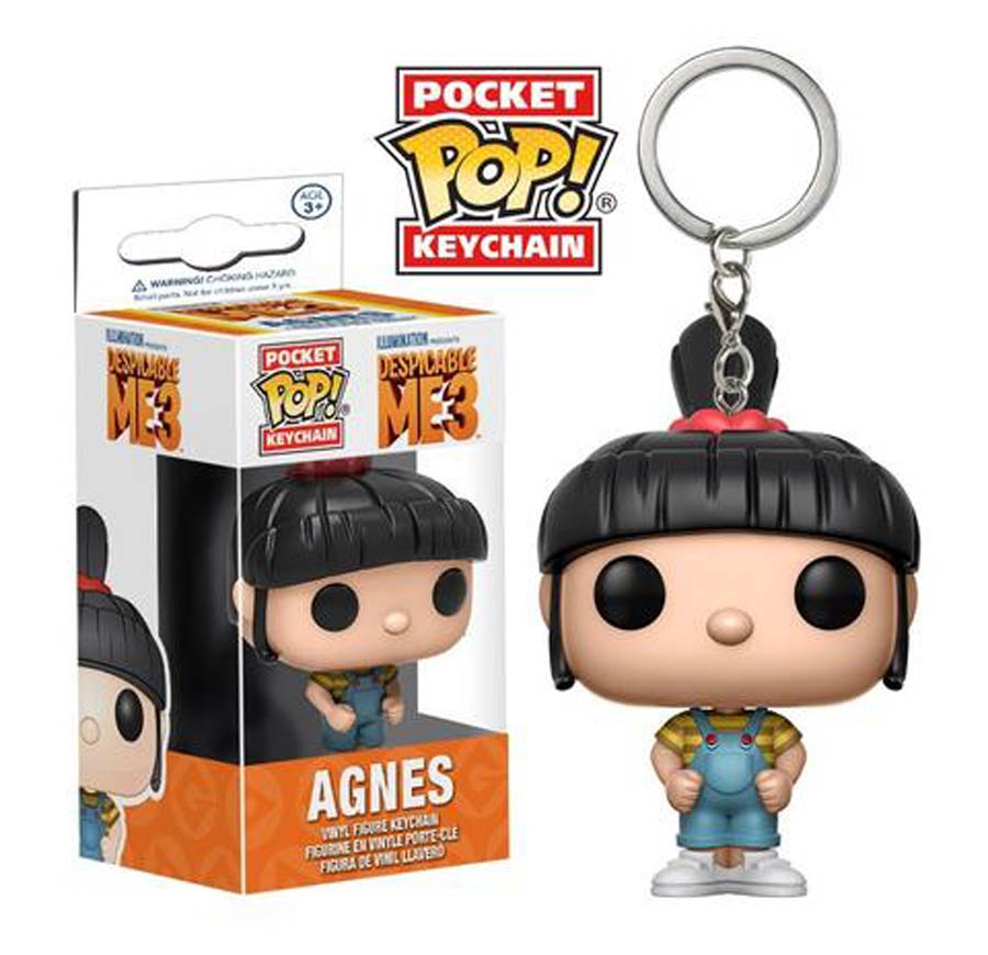 POP Despicable Me 3 Agnes Vinyl Figure Pocket Keychain