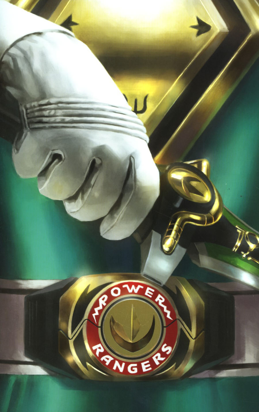 Mighty Morphin Power Rangers (BOOM Studios) #13 Cover E Incentive Miguel Mercado Foil Pop-Out Power Coin Virgin Variant Cover