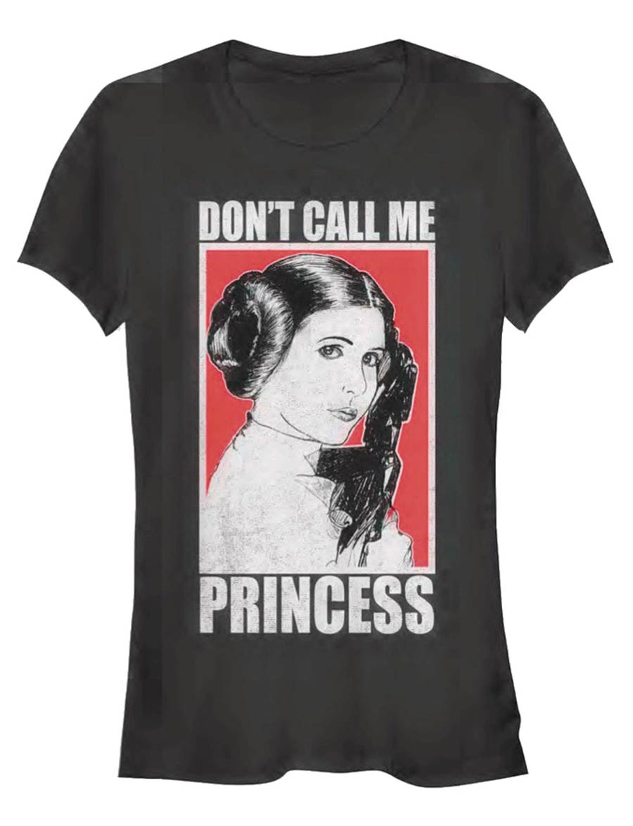 Star Wars Dont Call Me Princess Womens T-Shirt Large