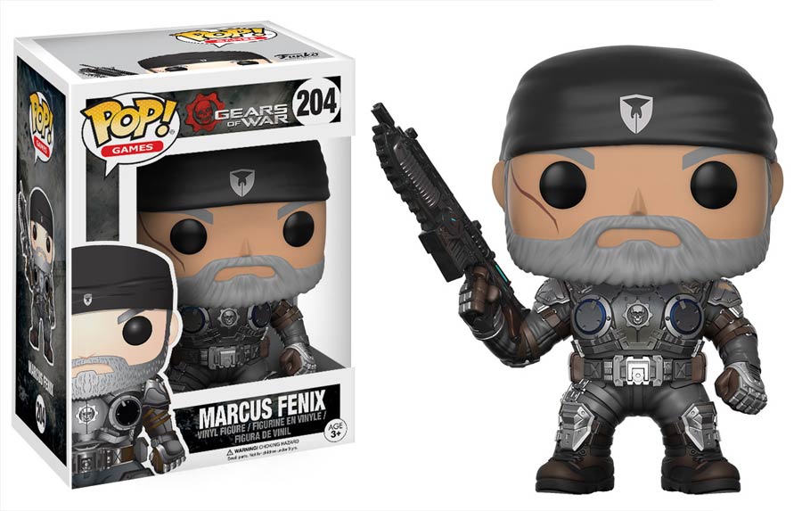 POP Games 204 Gears Of War Old Man Marcus Fenix Vinyl Figure