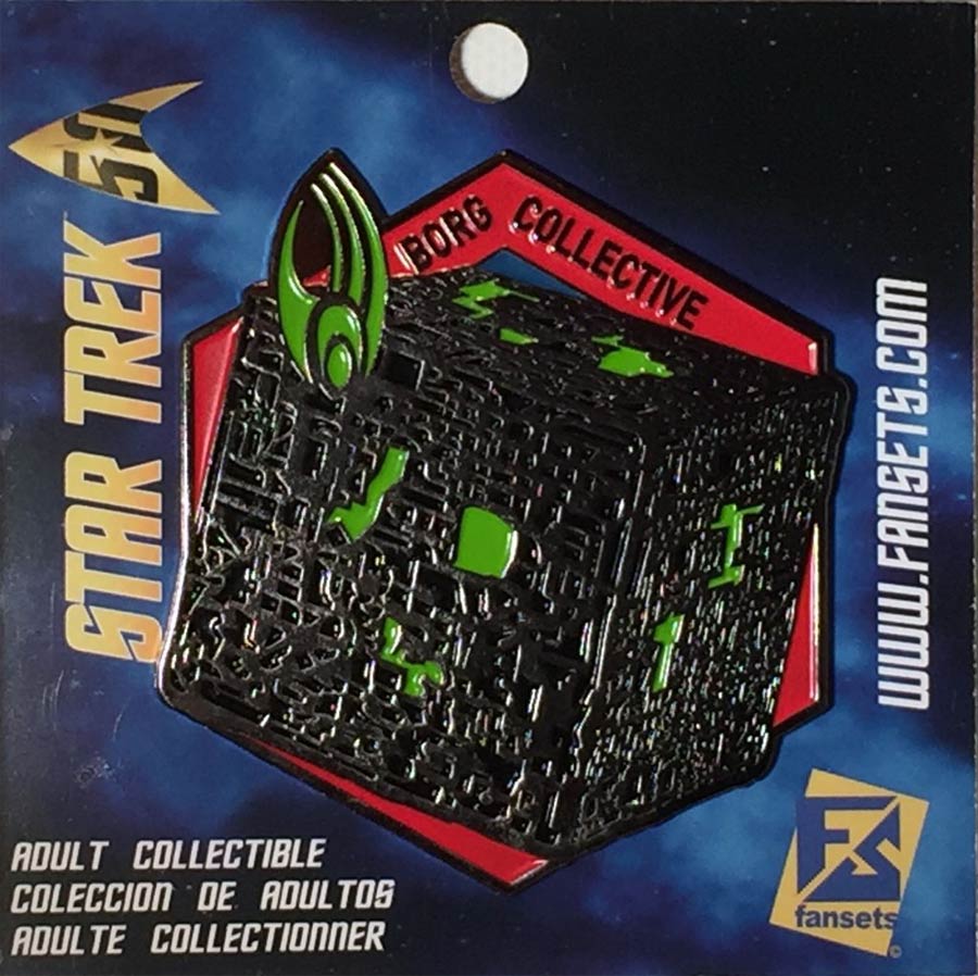 Star Trek Micro Fleet Enamel Pin - Borg Cube