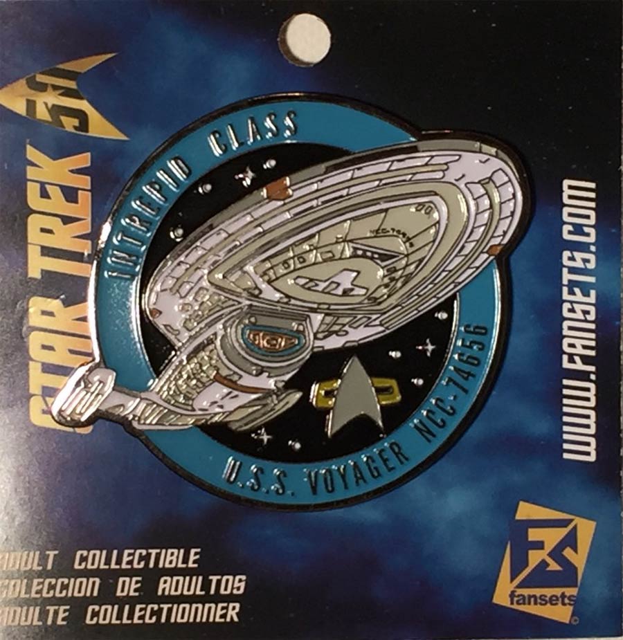 Star Trek Micro Fleet Enamel Pin - USS Voyager - NCC-74656