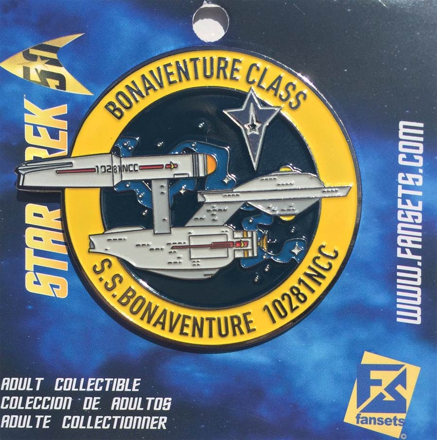 Star Trek Micro Fleet Enamel Pin - SS Bonaventure 10281NCC
