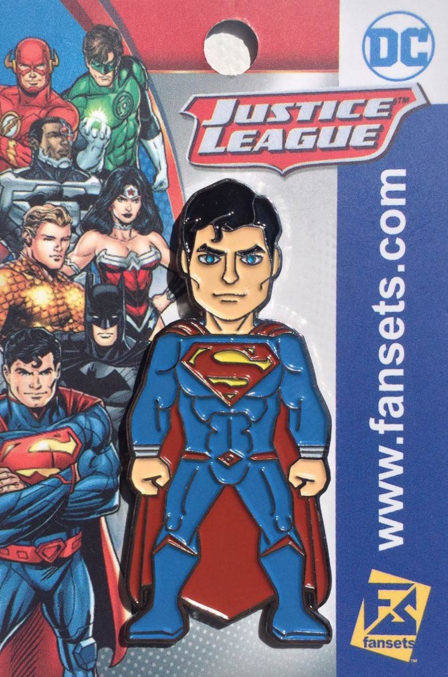 DC Comics Micro Justice Enamel Pin - Superman Rebirth