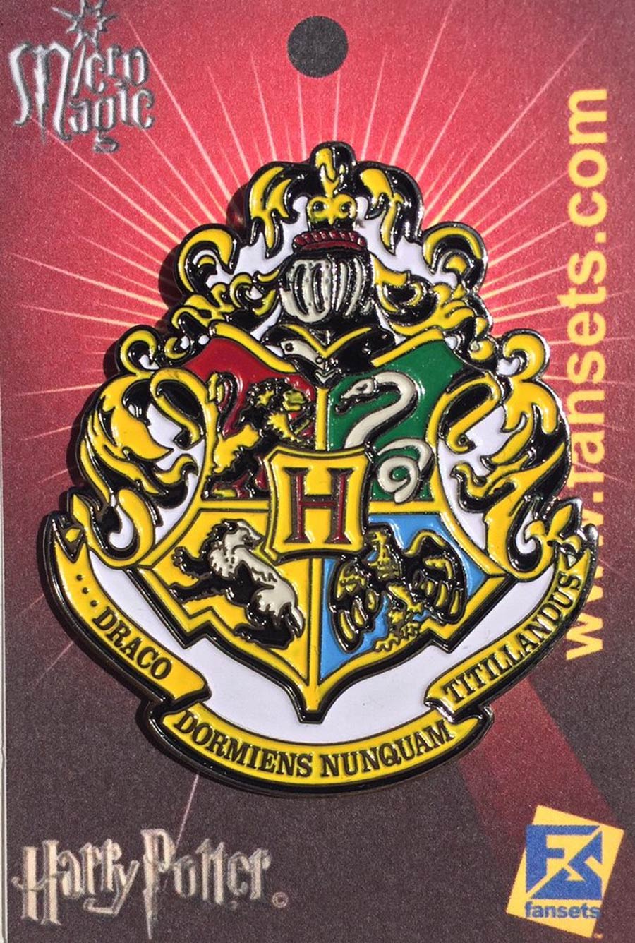 Harry Potter Micro Magic Enamel Pin - Hogwarts School Crest