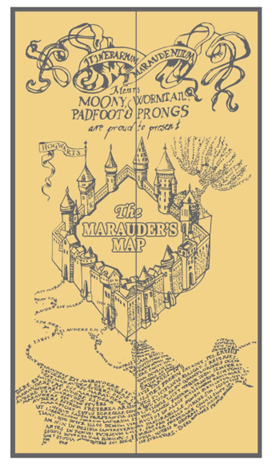 Harry Potter Micro Magic Enamel Pin - Marauders Map