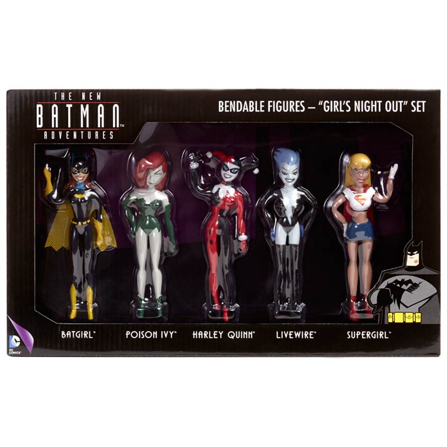Batman The Animated Series Girls Night Out 5-inch 5-Pack Bendable Figure