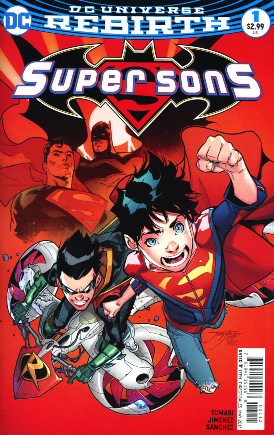 Super Sons #1 Cover F 2nd Ptg Jorge Jimenez Variant Cover