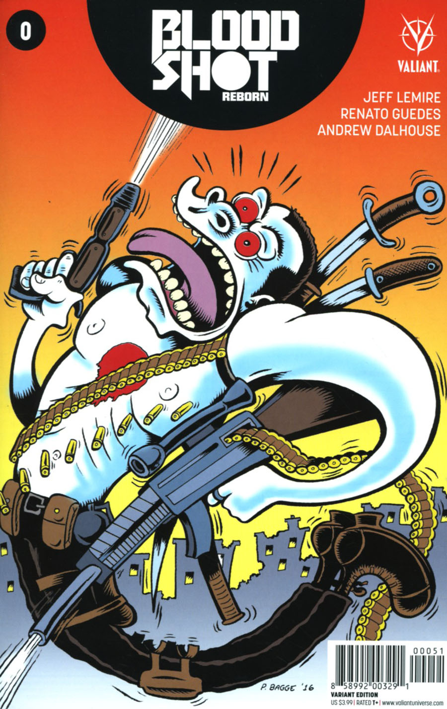 Bloodshot Reborn #0 Cover E Incentive Peter Bagge Variant Cover