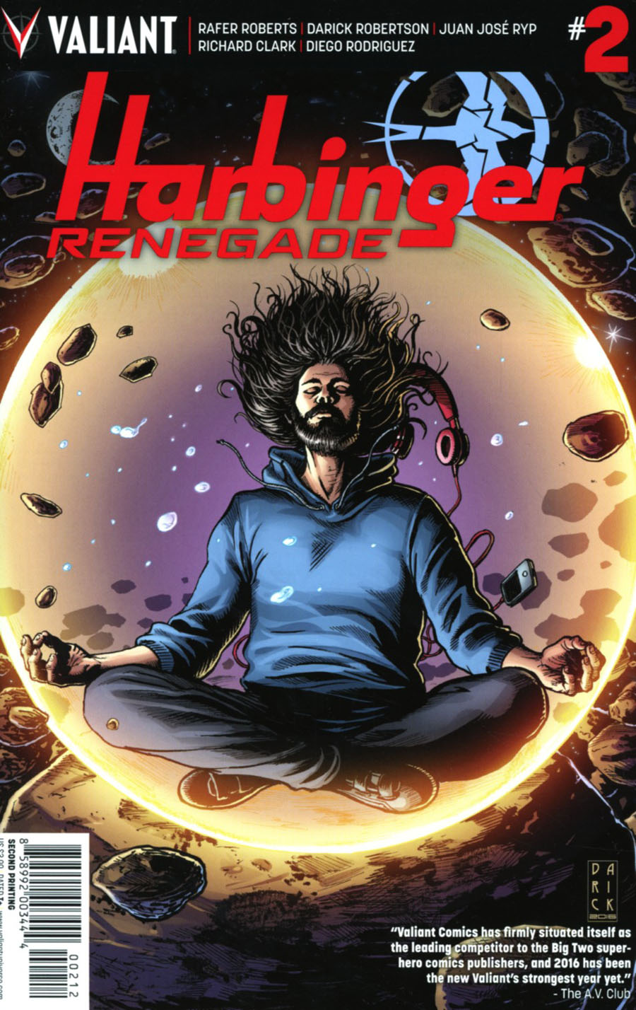 Harbinger Renegade #2 Cover H 2nd Ptg Darick Robertson Variant Cover