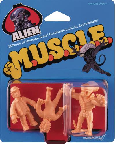 Alien M.U.S.C.L.E. Figures Pack C - Kane With Facehugger Attack Alien Brett