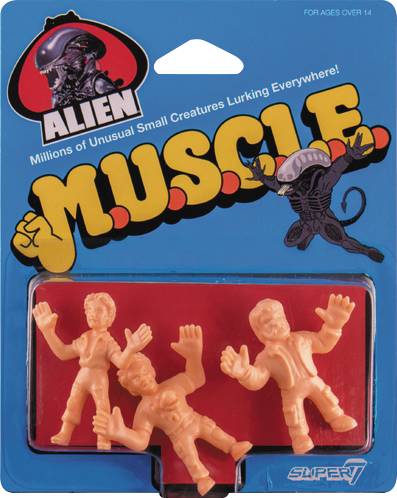 Alien M.U.S.C.L.E. Figures Pack D - Kane With Chestburster  Lambert Dallas