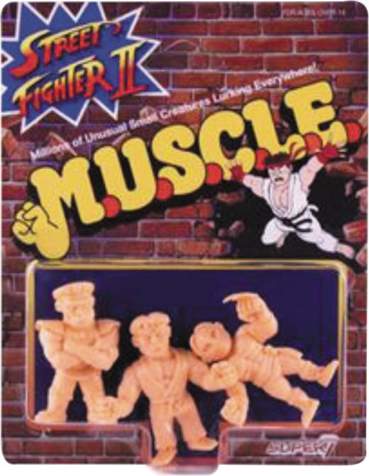 Street Fighter II M.U.S.C.L.E. Figures Pack A - Ryu M. Bison Vega