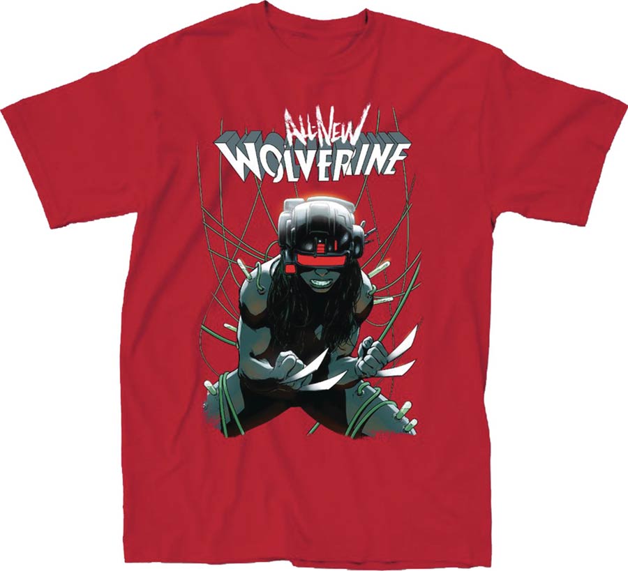 Marvel All-New Wolverine #16 Red T-Shirt Large