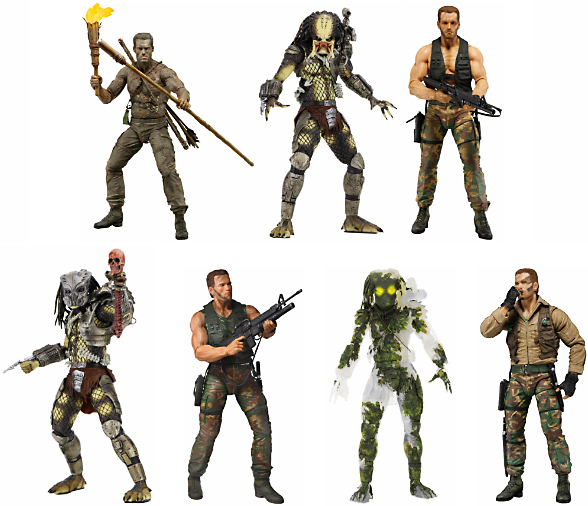 Predator 30th Anniversary 7-Inch Action Figure Assortment Case