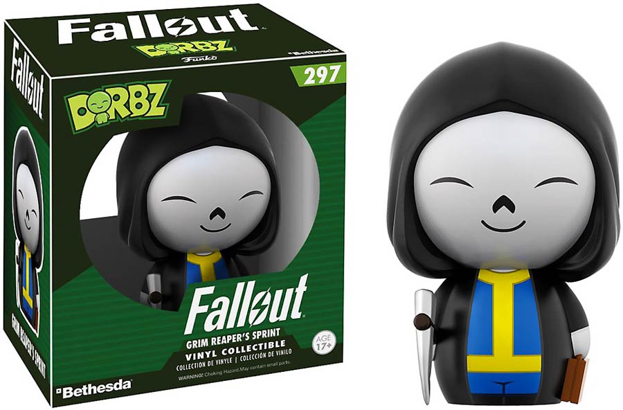 Dorbz 297 Fallout Vault Boy Grim Reaper Vinyl Figure