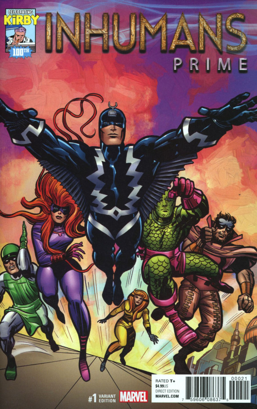 Inhumans Prime #1 Cover E Incentive Jack Kirby 100th Anniversary Variant Cover (Resurrxion Tie-In)