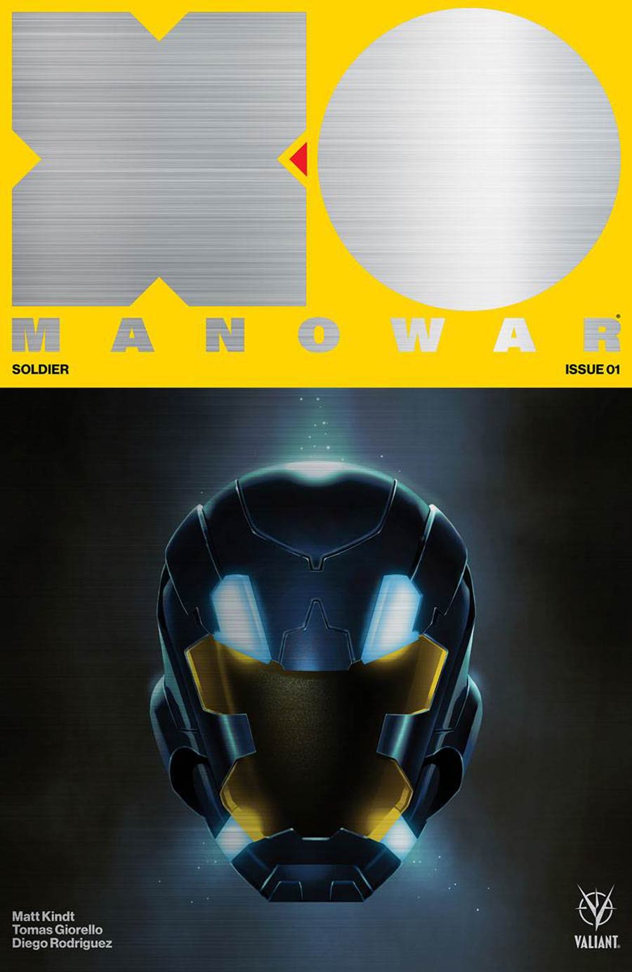 X-O Manowar Vol 4 #1 Cover F Metal Brushed Variant Cover
