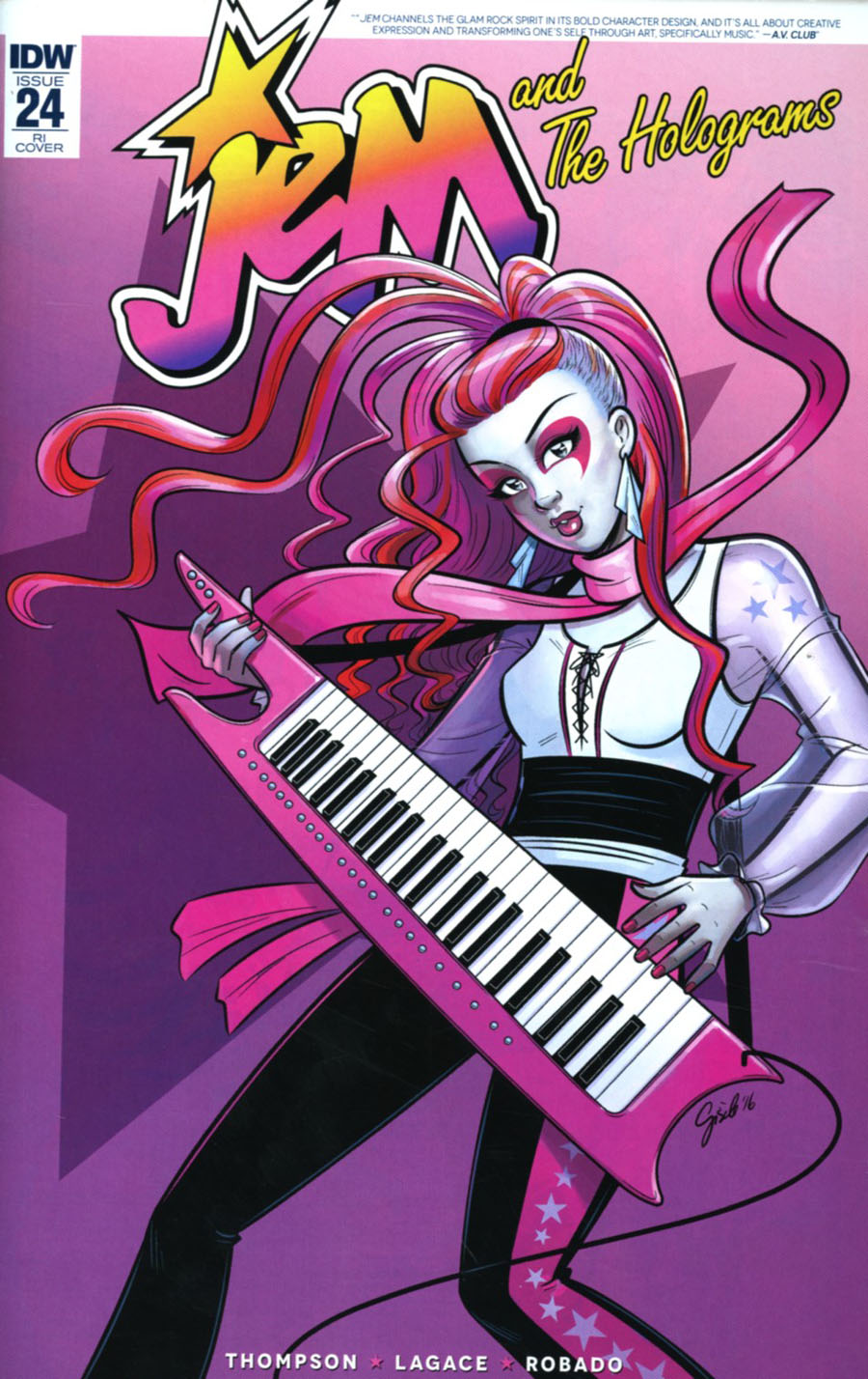 Jem And The Holograms #24 Cover C Incentive Gisele Lagace Variant Cover
