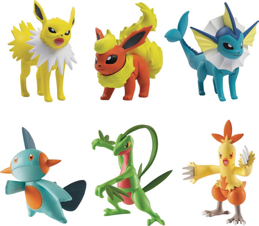 Pokemon Action Pose 3-Pack Figure Assortment Case