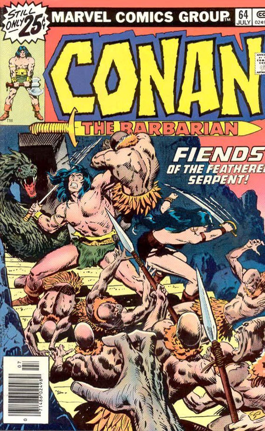Conan The Barbarian #64 Cover A 25 Cent Regular Edition
