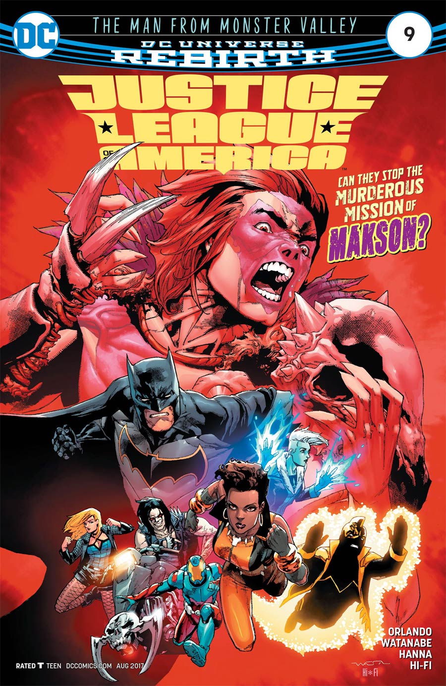 Justice League Of America Vol 5 #9 Cover A Regular Felipe Watanabe Cover