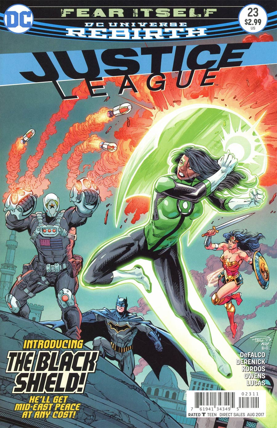 Justice League Vol 3 #23 Cover A Regular Paul Pelletier & Tony Kordos Cover