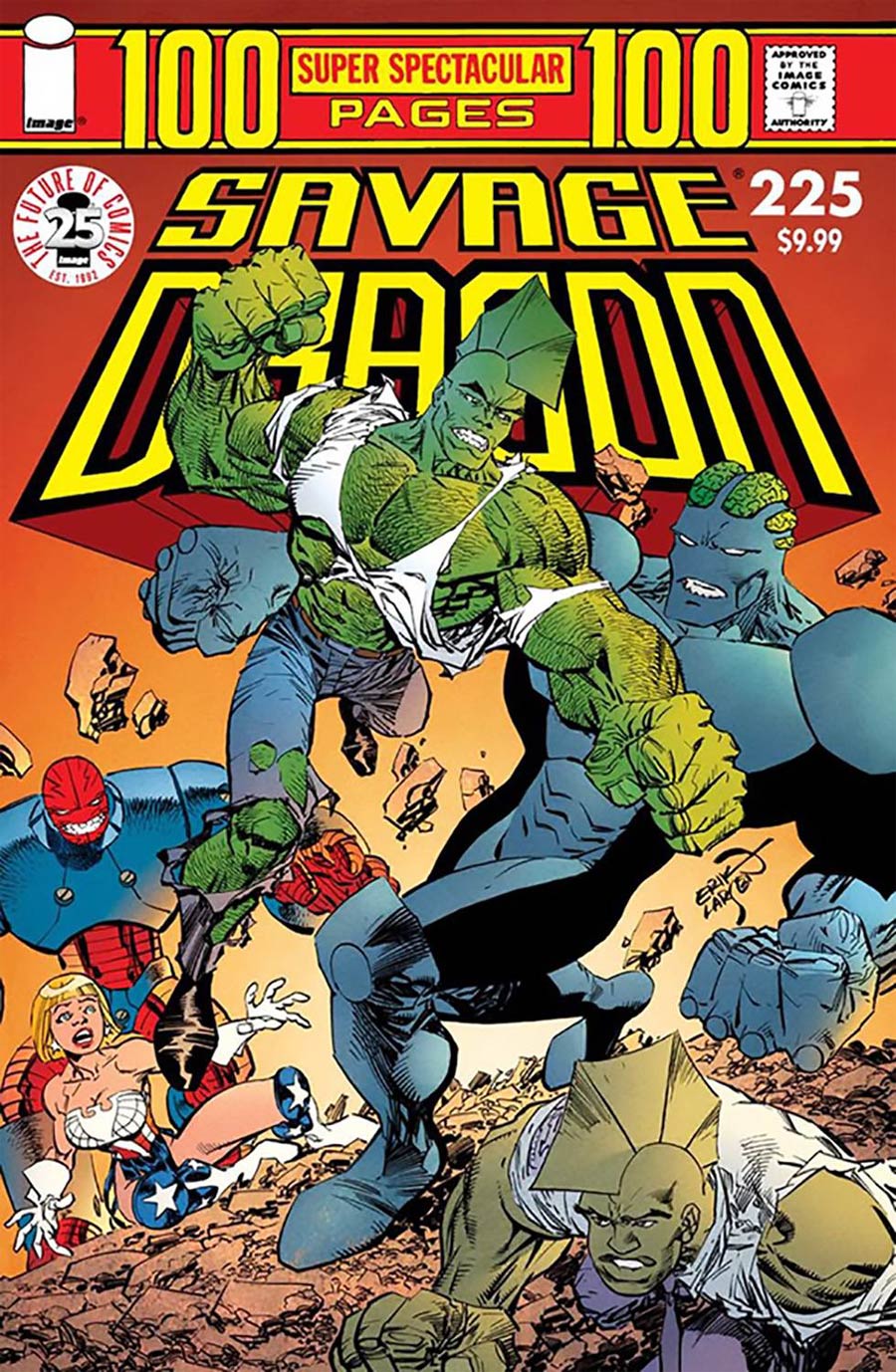 Savage Dragon Vol 2 #225 25th Anniversary Cover C Variant Erik Larsen Cover