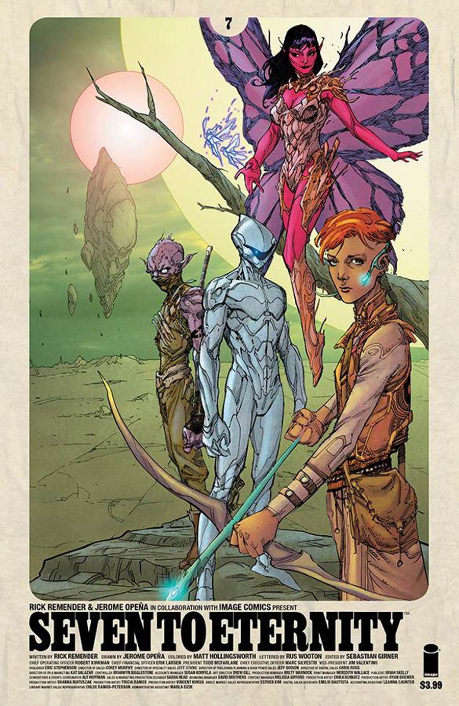 Seven To Eternity #7 Cover B Variant Jerome Opena & Matt Hollingsworth Cover