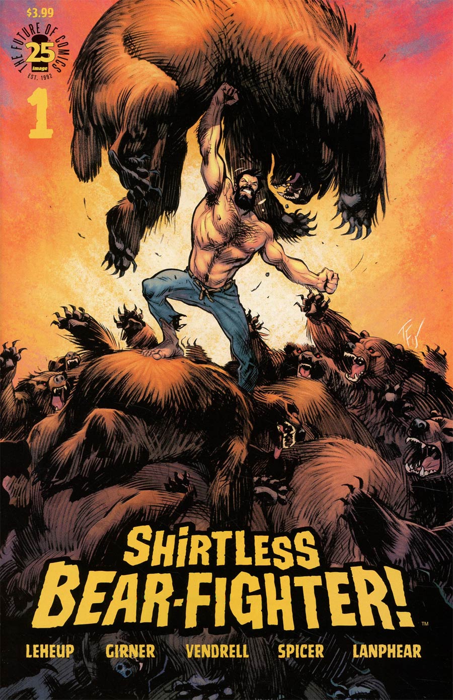Shirtless Bear-Fighter #1 Cover B Variant Tom Fowler Cover